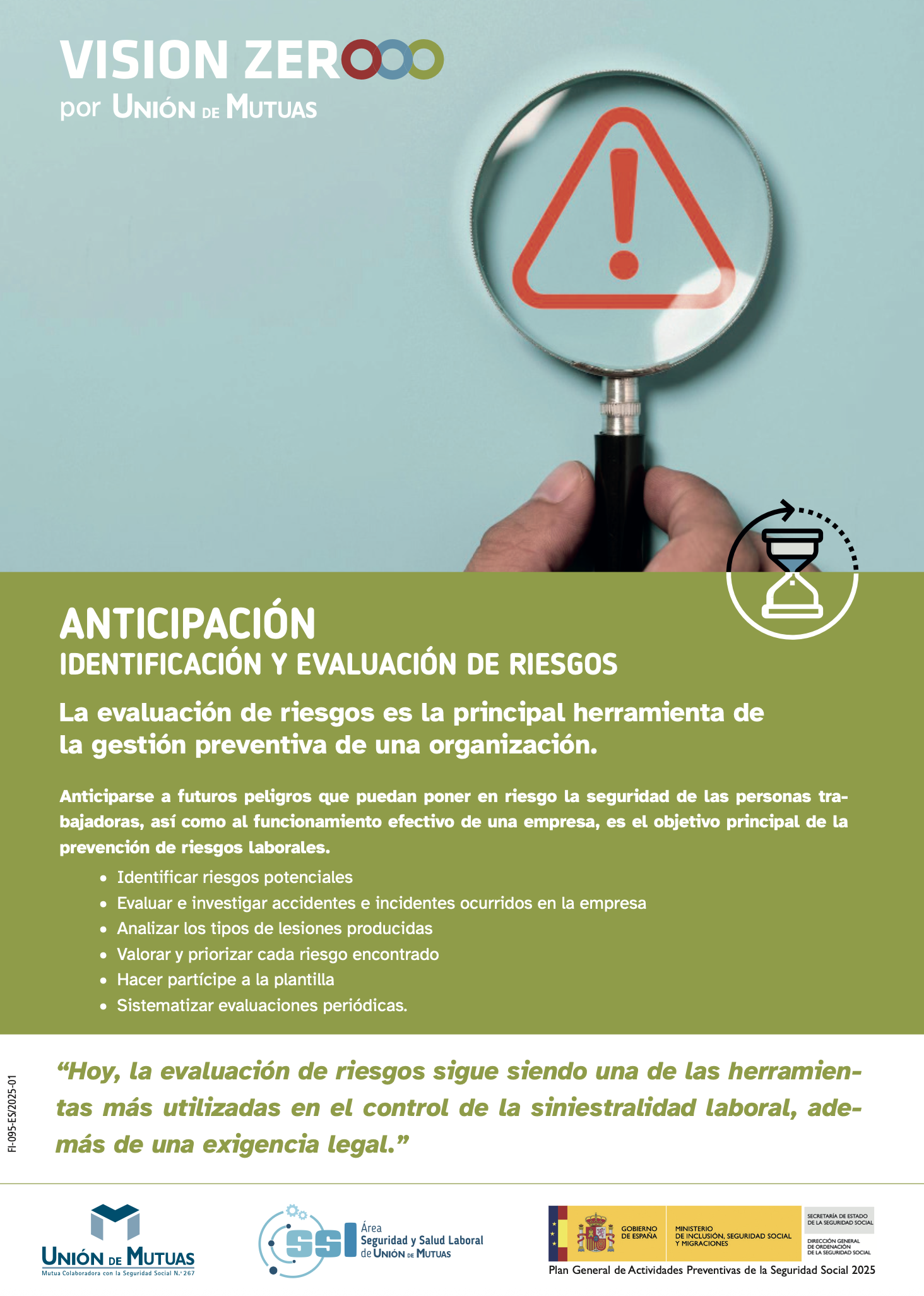 Anticipacion. Identificacion y evaluacion de riesgos